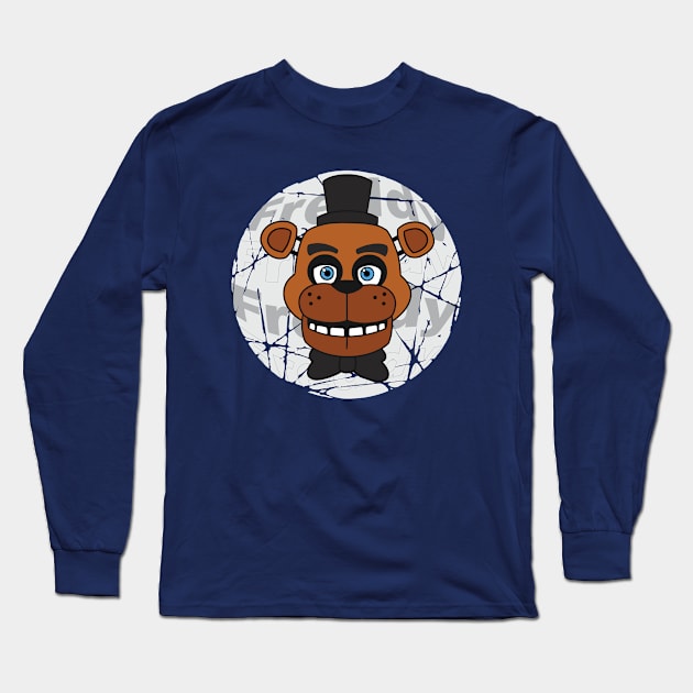 Freddy Fazbear Long Sleeve T-Shirt by vitrar